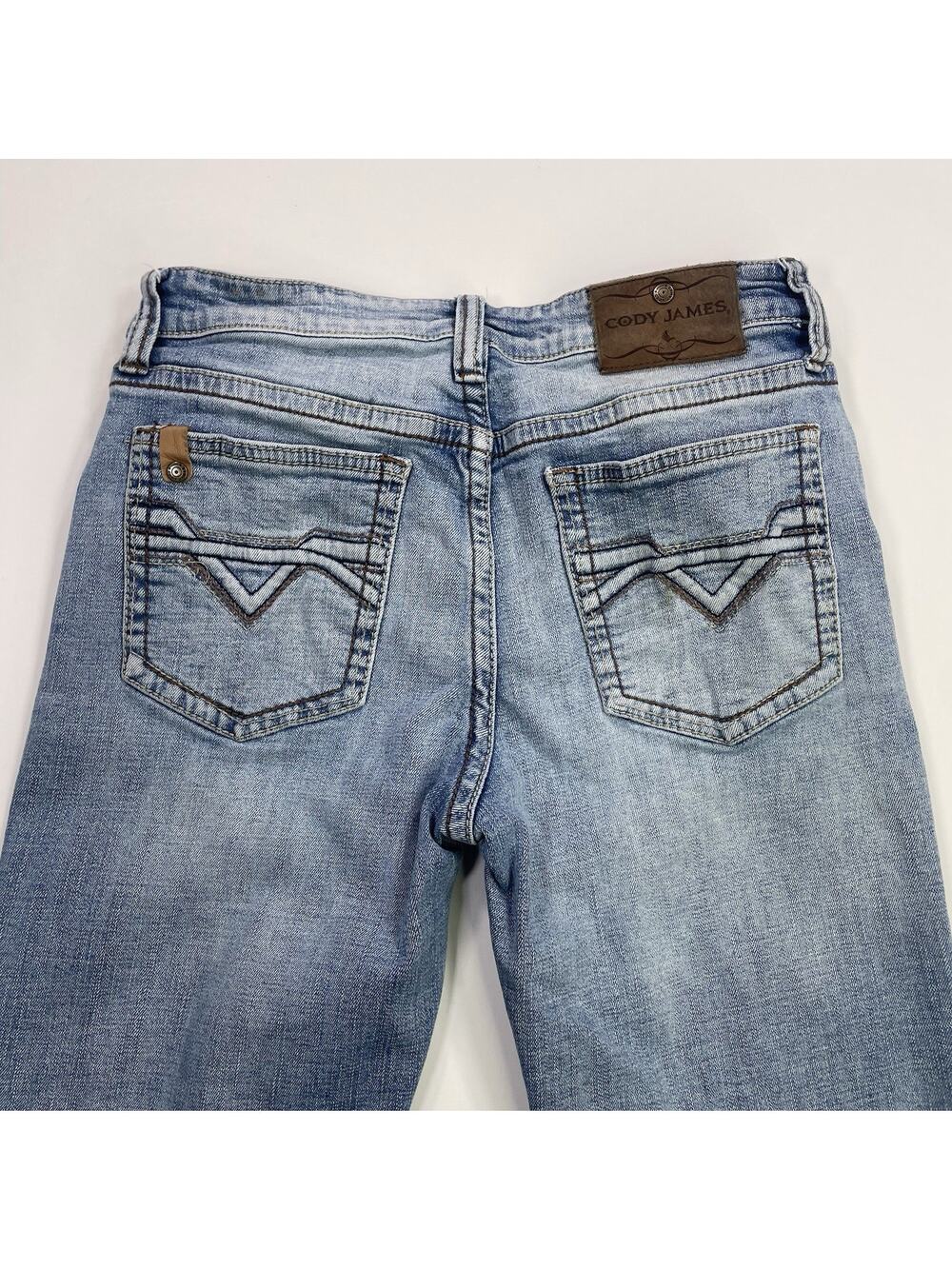 Cody James Jeans Mens 30x32 (M. 31x34) Straight Leg Blue Medium Light Wash Pants